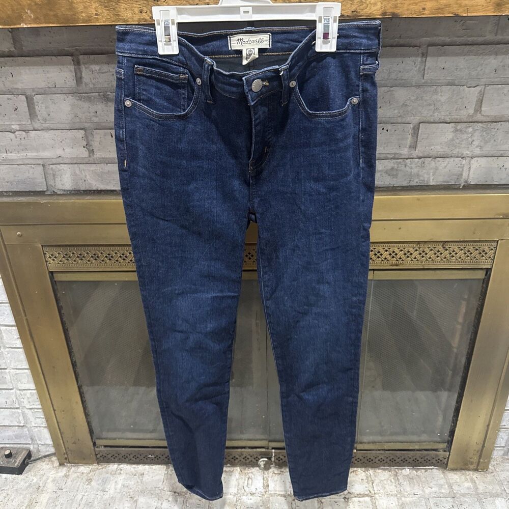 Madewell 8 Inch Skinny Jeans Mid Rise Stretch Denim Size 28